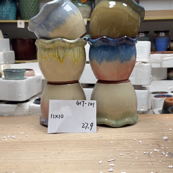 紫砂花盆多肉陶土花盆微瑕101