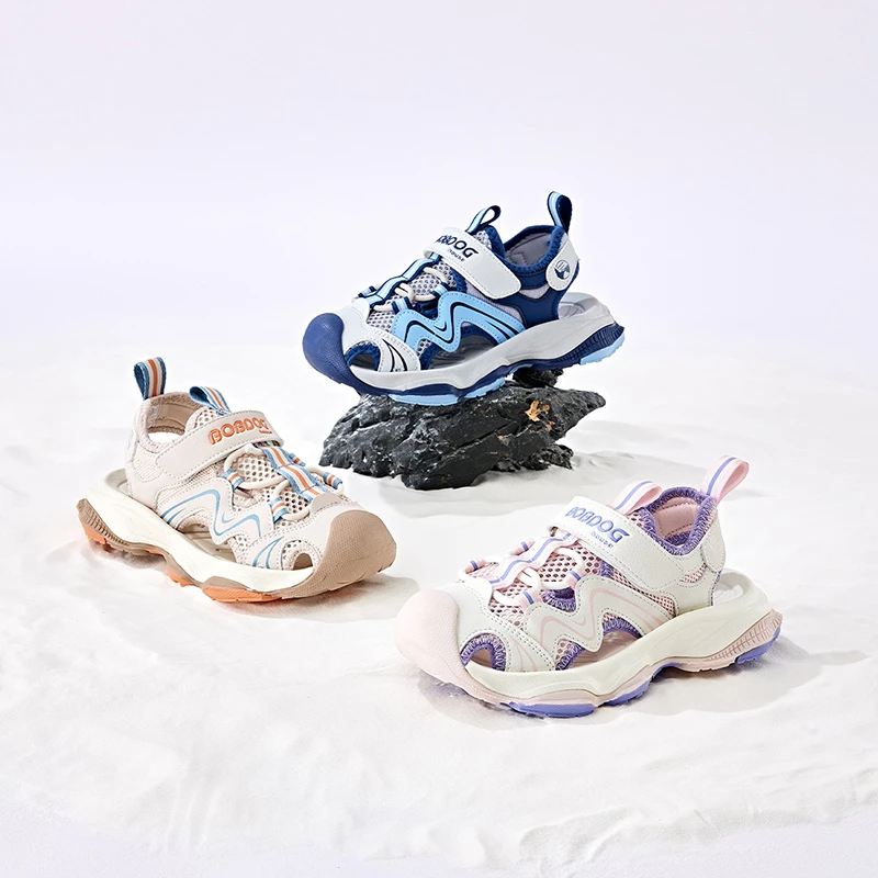 巴布豆家族童鞋2025夏季潮流时尚透气轻便包头凉鞋BJJ25X315 DR