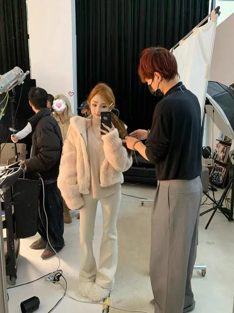 梦梦 MENGMENG｛秋冬纯欲显瘦提臀紧身裸感鲨鱼休闲裤｝