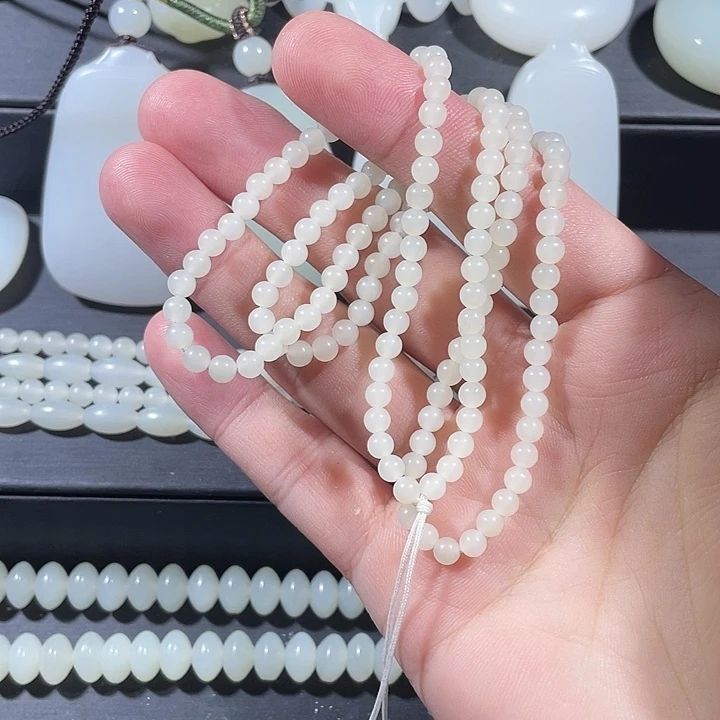 和田玉未镶嵌吊坠(不含链)卡4项链