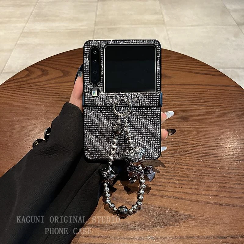 适用华为PuraX典藏版手机壳Pocket2高级感时尚皮质闪片手提保护套