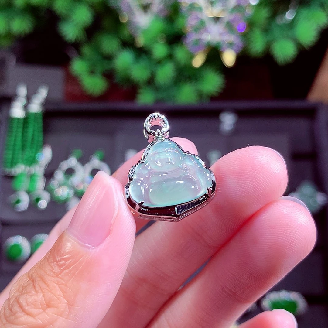 颈饰未镶嵌翡翠天然