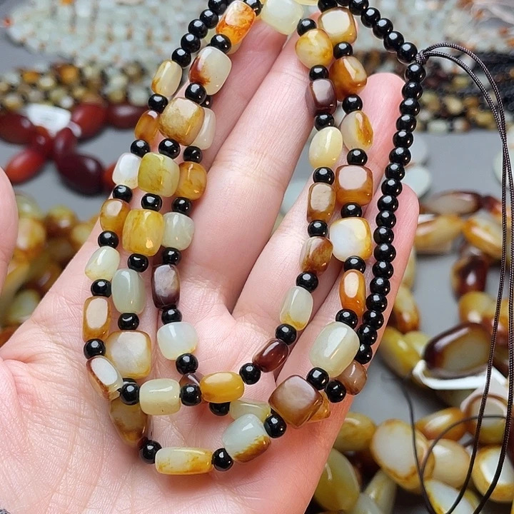 和田玉未镶嵌手链