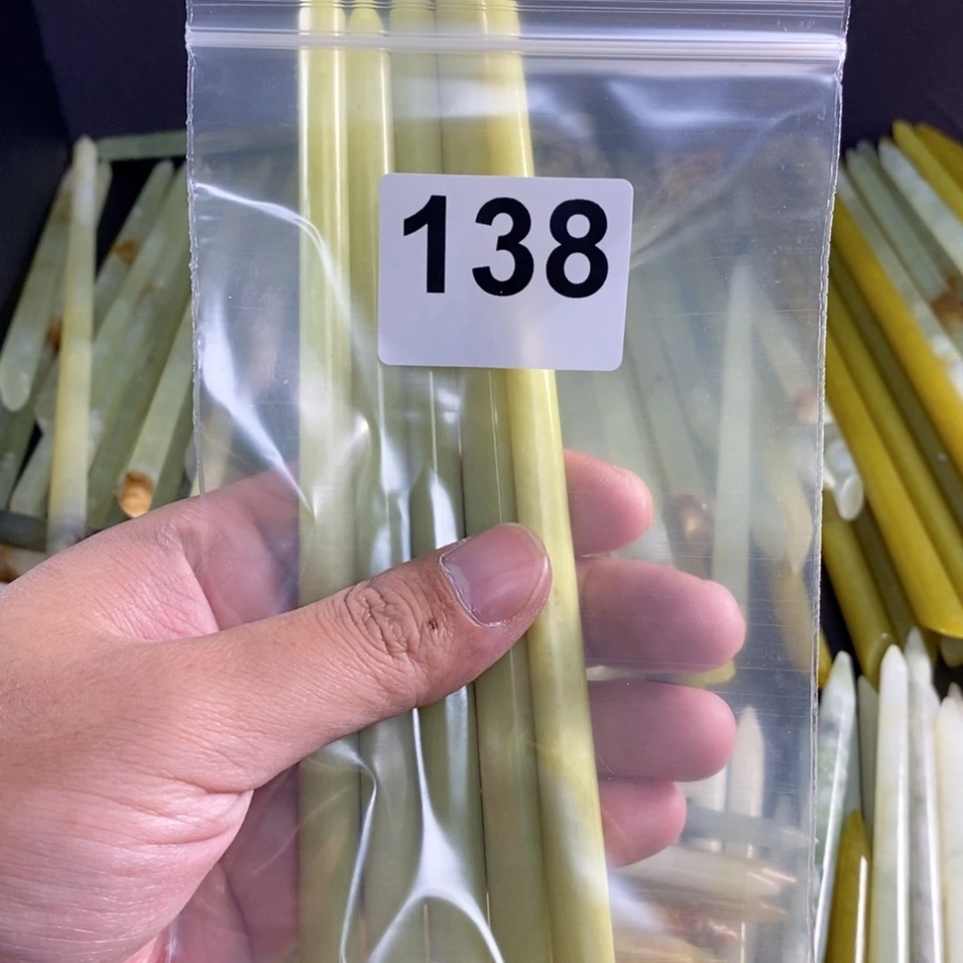 未镶嵌蛇纹石玉发簪