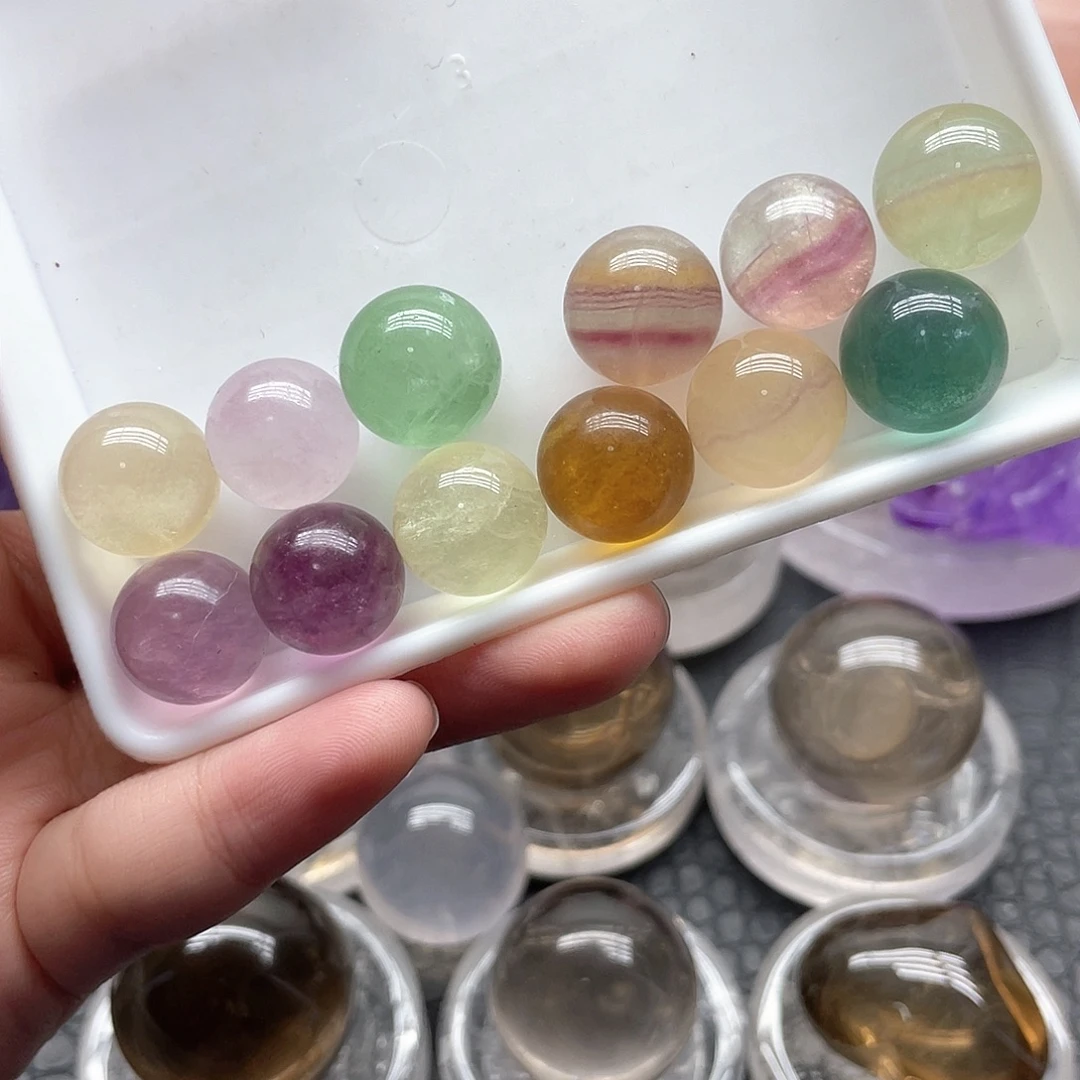珠宝半成品水晶合金25莹石球