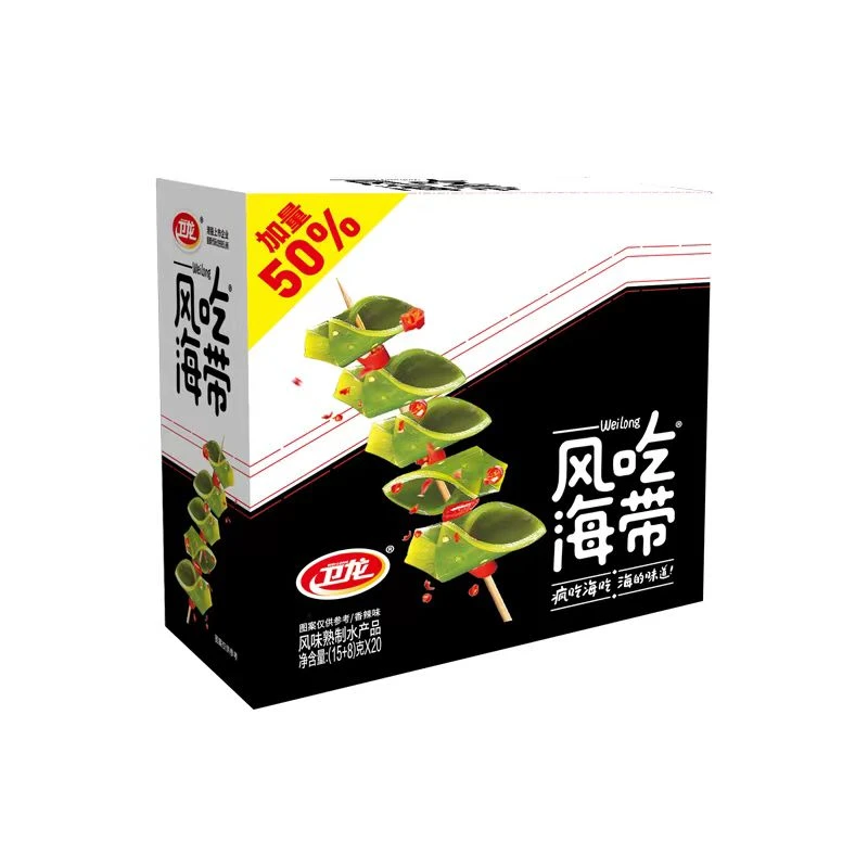 卫龙风吃海带香辣味180g盒装