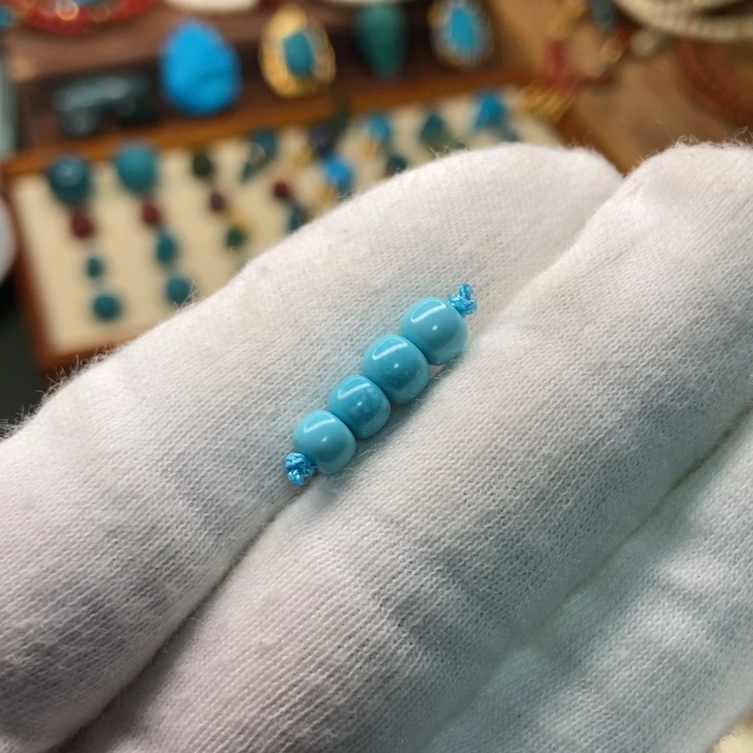 未镶嵌绿松石珠宝奇石5.5mm