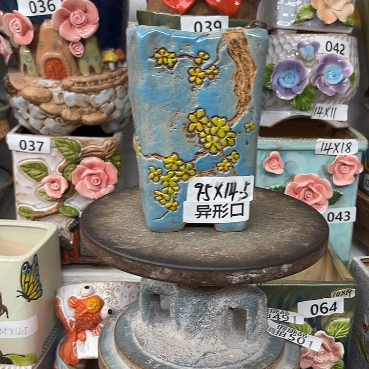 花盆紫砂粗陶材质多肉花盆