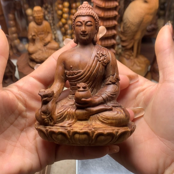 檀香木其他老山檀香手把件瑕疵