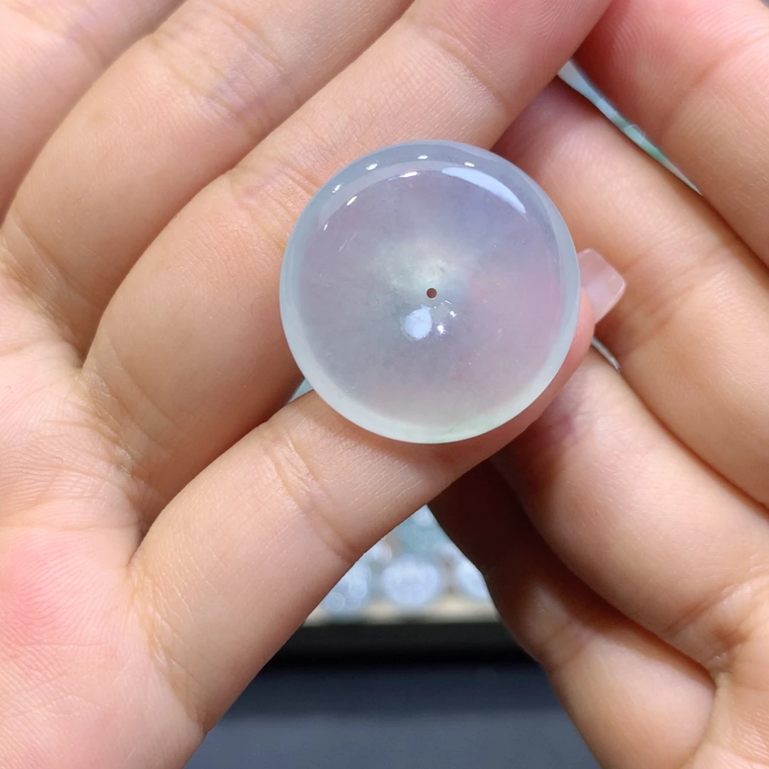 翡翠未镶嵌颈饰平安扣23.9*5.9