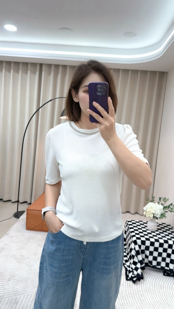 米伦兰露 时尚款亮钻上衣 2429