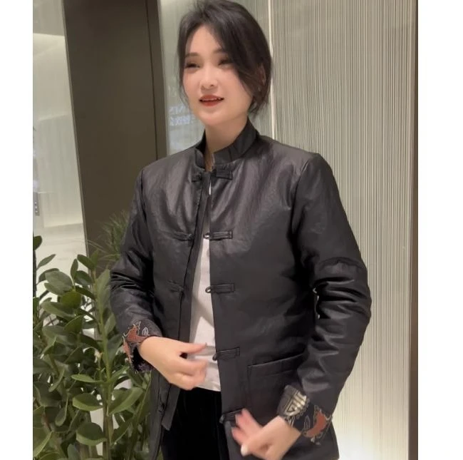 【黑水路专属】25 300男士新款时尚休闲唐装棉外套