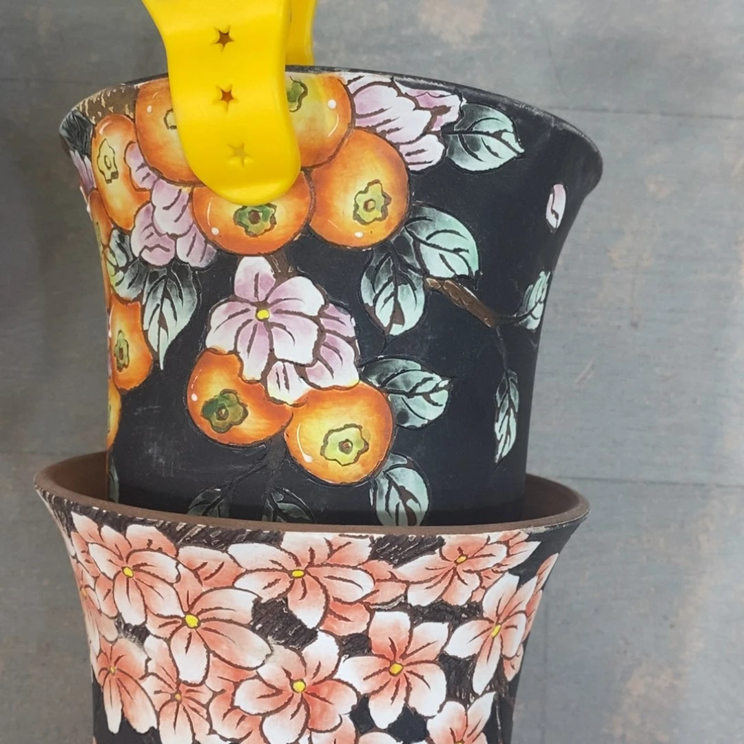 紫砂花盆水晶花盆22