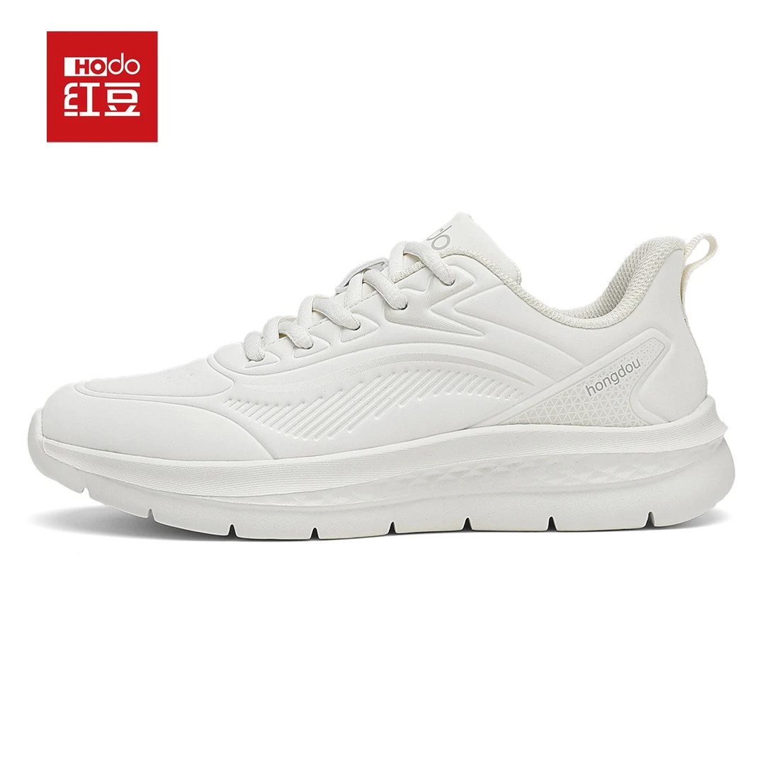 Hodo/红豆小白鞋男鞋百搭舒适防水低帮厚底休闲百搭休闲鞋