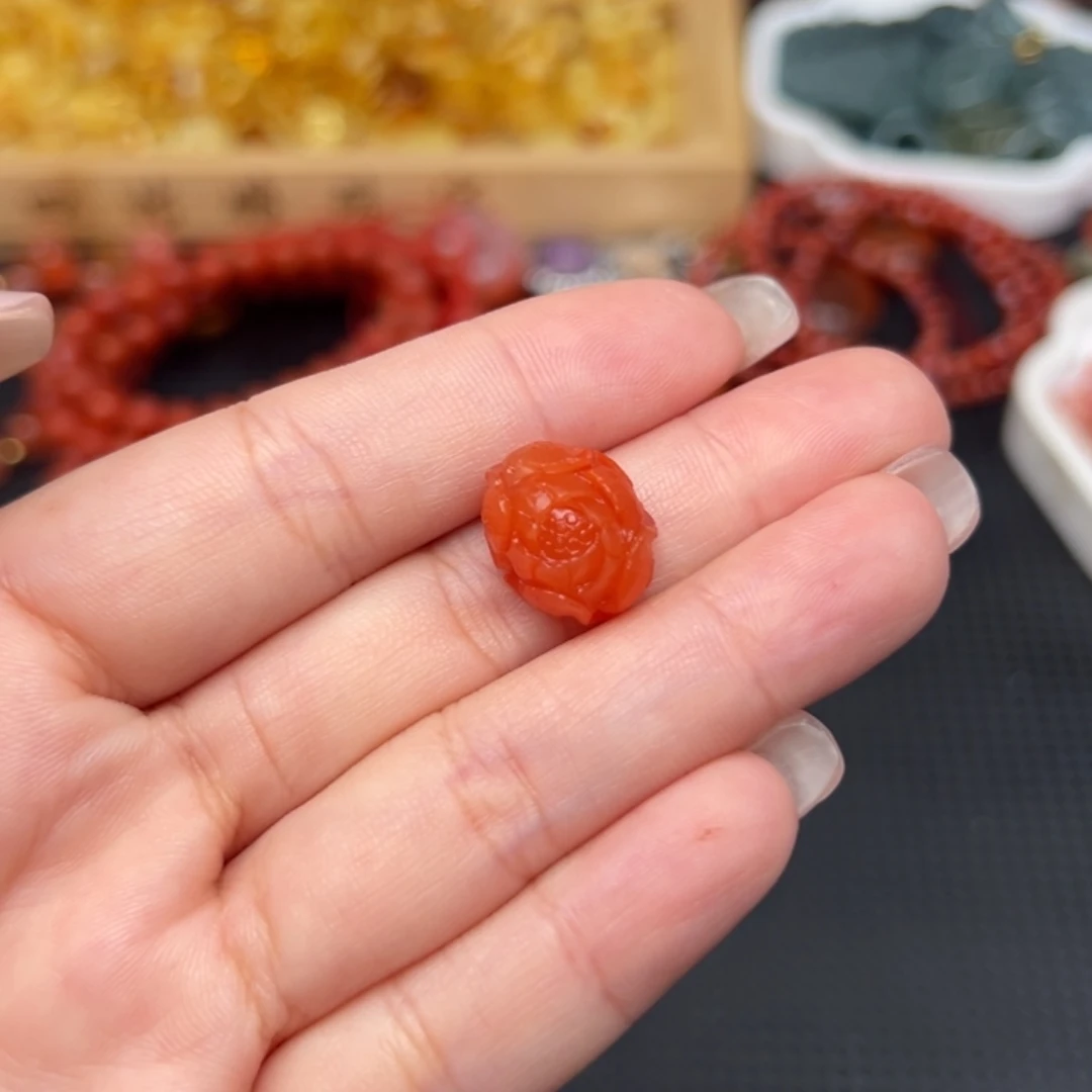 南红玛瑙未镶嵌吊坠(不含链)