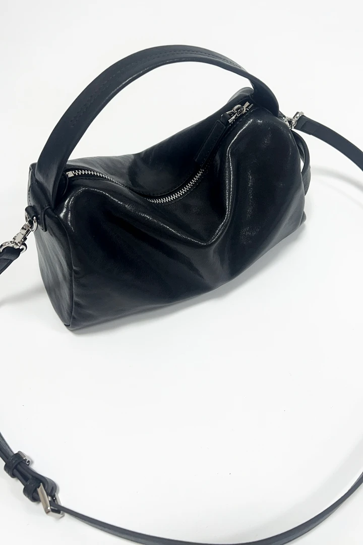 【旺旺包】新款水晶直揉牛皮 斜跨单肩包  K-9023