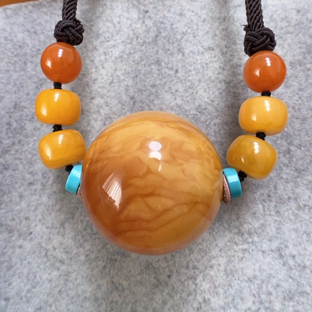 蜜蜡项链未镶嵌蜜蜡锁骨