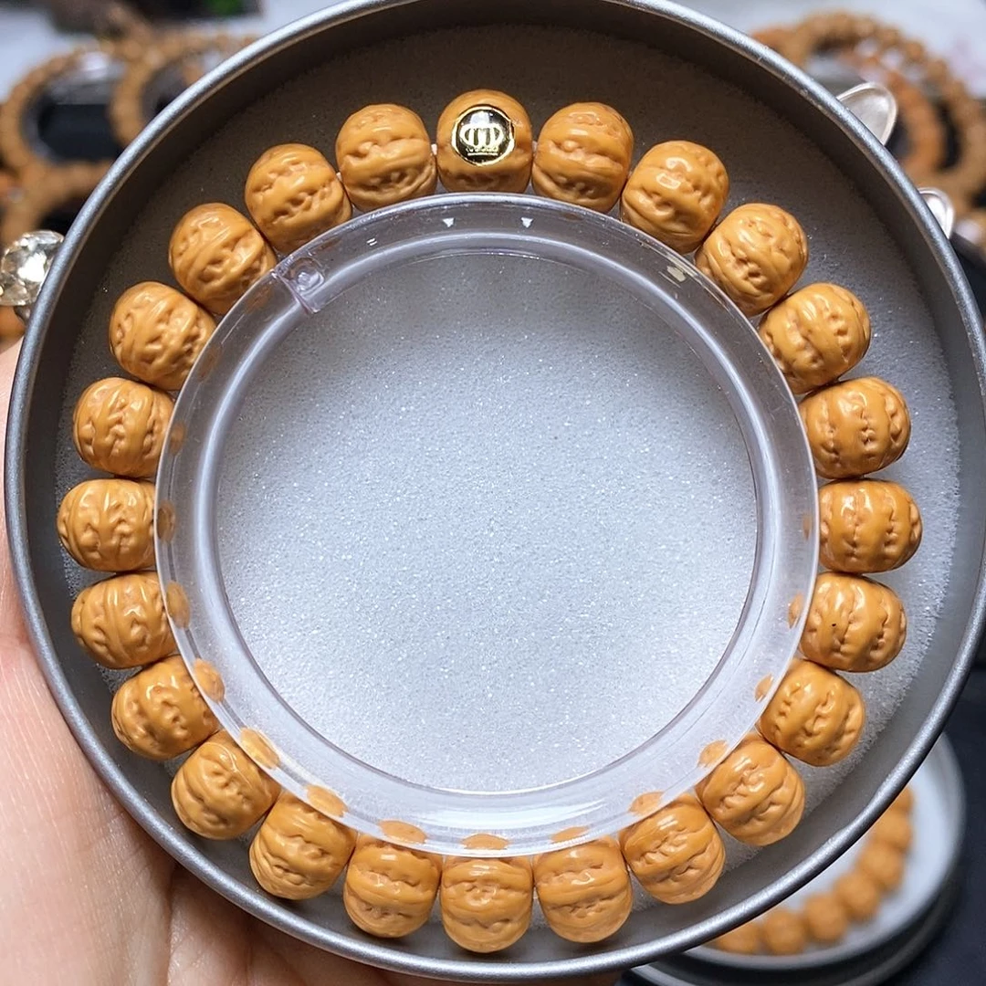 猴头核桃手串金标京八棱尺寸10-11全品单号349号