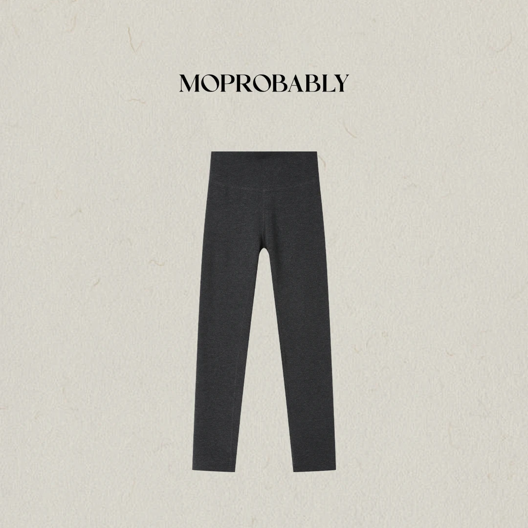 Moprobably李予诺「咖啡碳」时尚百搭咖啡碳纳米聚热打底裤L5451025