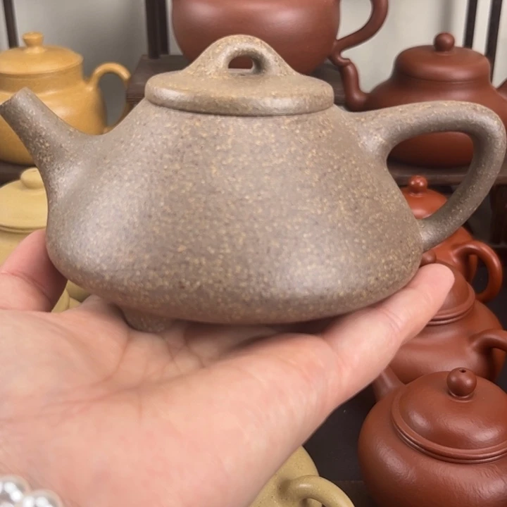 忆***奇茶壶紫砂全手工子冶石瓢