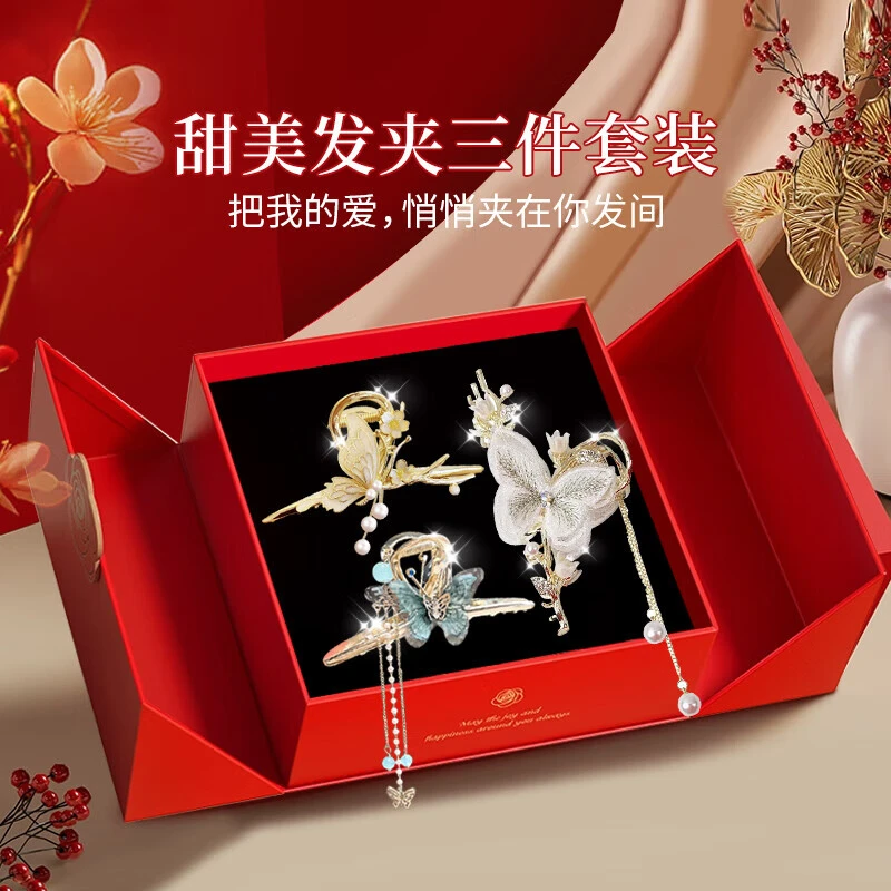 高端发夹后脑勺发卡头饰女高端2025新款发饰女士生日礼物女生实用