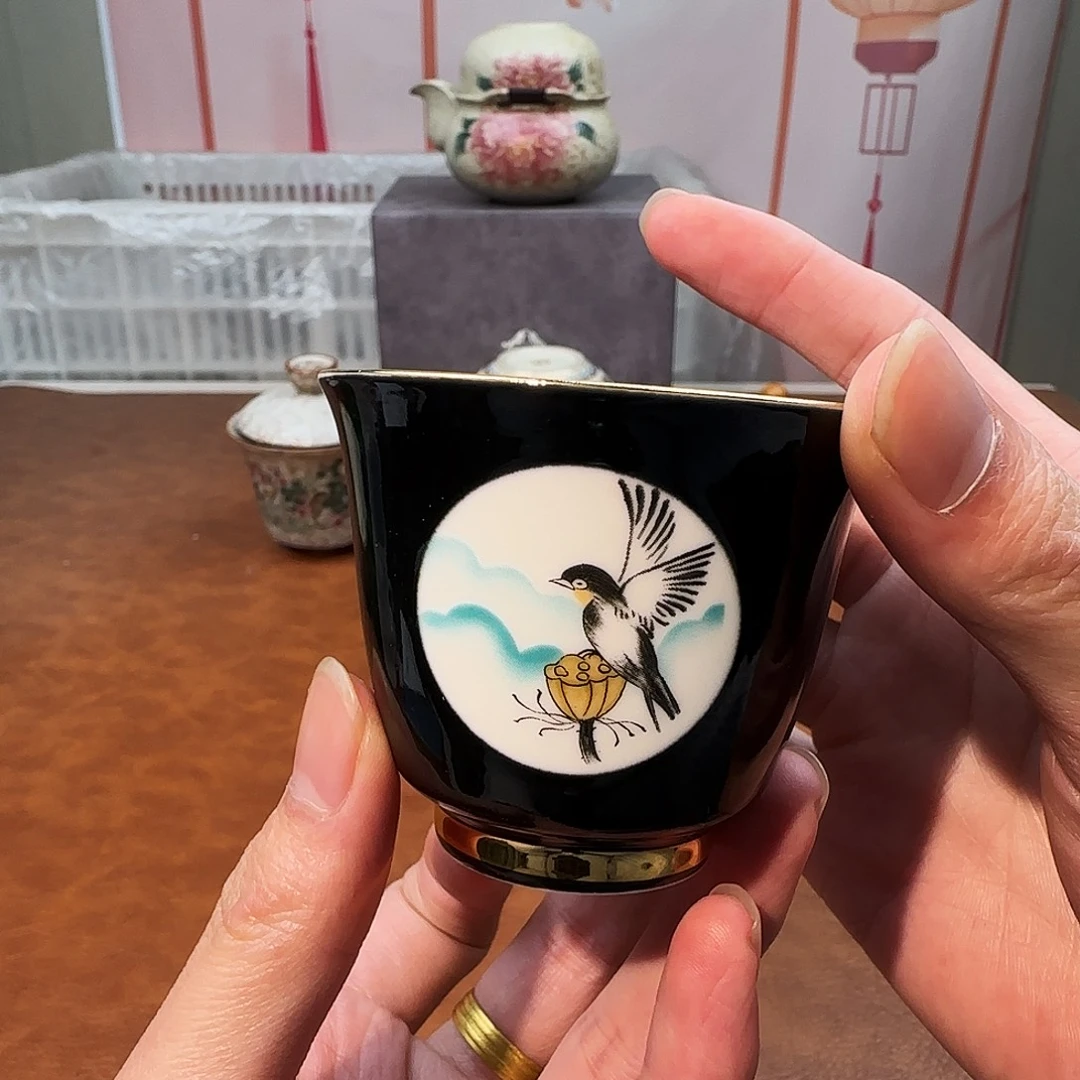 颜瓷闪购商品链接喜鹊茶杯