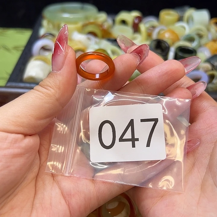 玛瑙/玉髓未镶嵌戒指