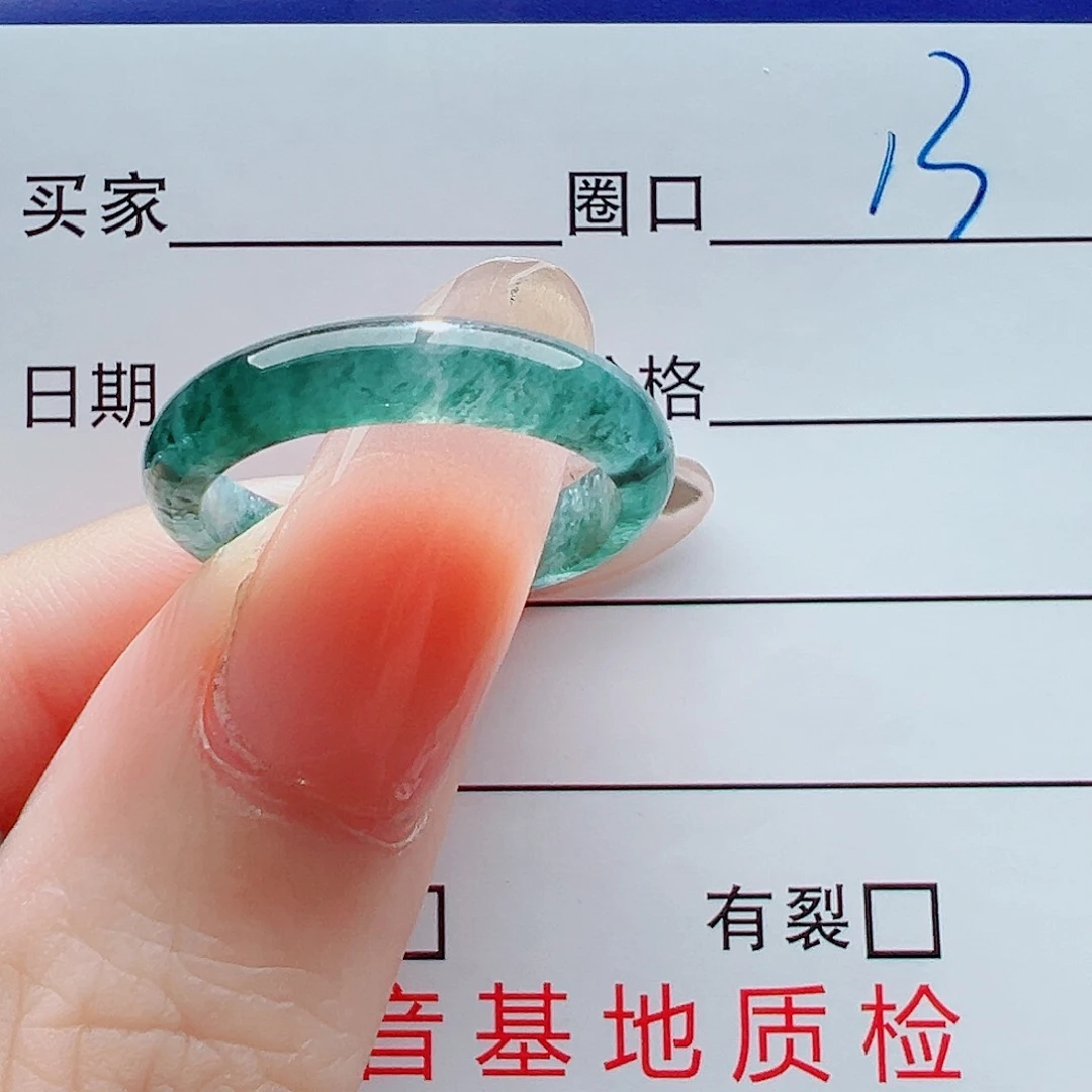 未镶嵌戒指翡翠戒圈