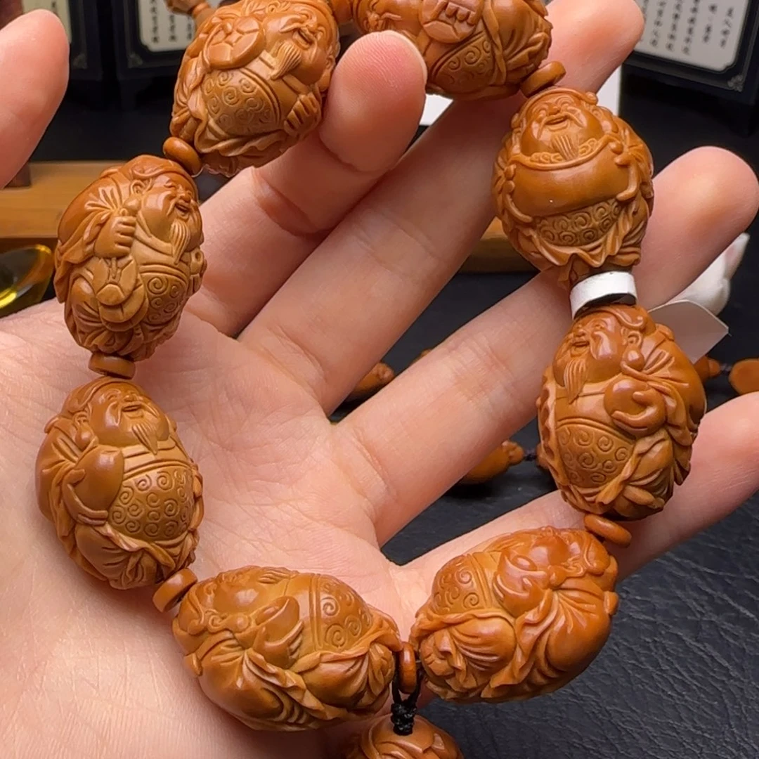 橄榄核手串/手链八宝财神