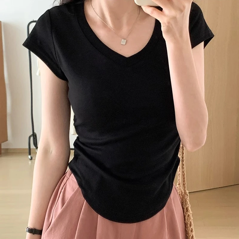 孕妇短袖上衣时尚显瘦宽松遮肚子不显怀体恤百搭夏季款