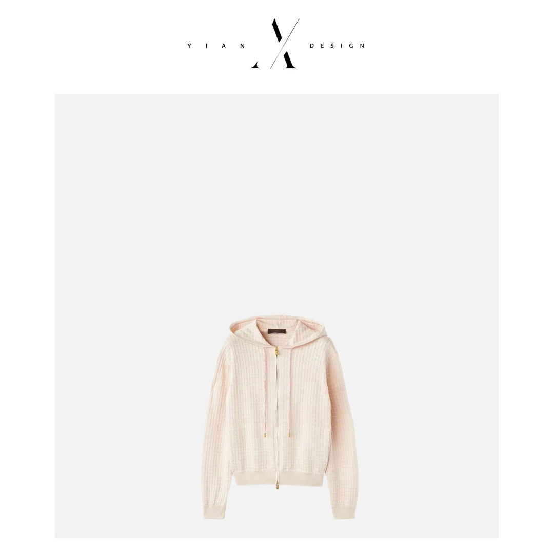 【 老刘推荐 】“限定芍药”48支定制桑蚕丝混棉空调衫休闲拉链帽衫