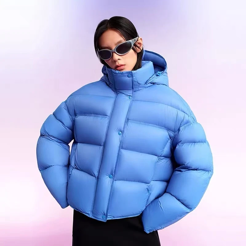 90白鸭绒泡芙系列摩登美拉德色系潮流精致时尚短款冬季羽绒服2511
