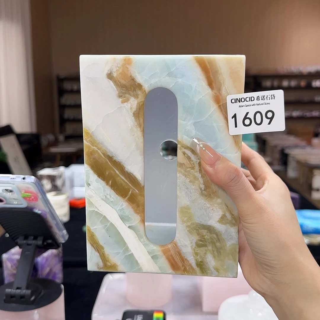 马尔代夫蓝纸巾盒1609