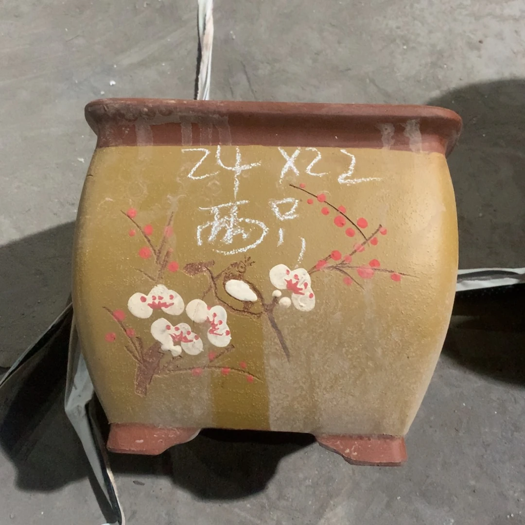 紫砂宜兴紫砂花盆，现货发