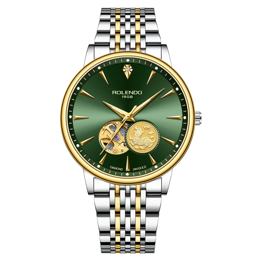 ROLENDO R/罗兰度机械腕表RG7079鎞銝款夜光超薄奢华潮流