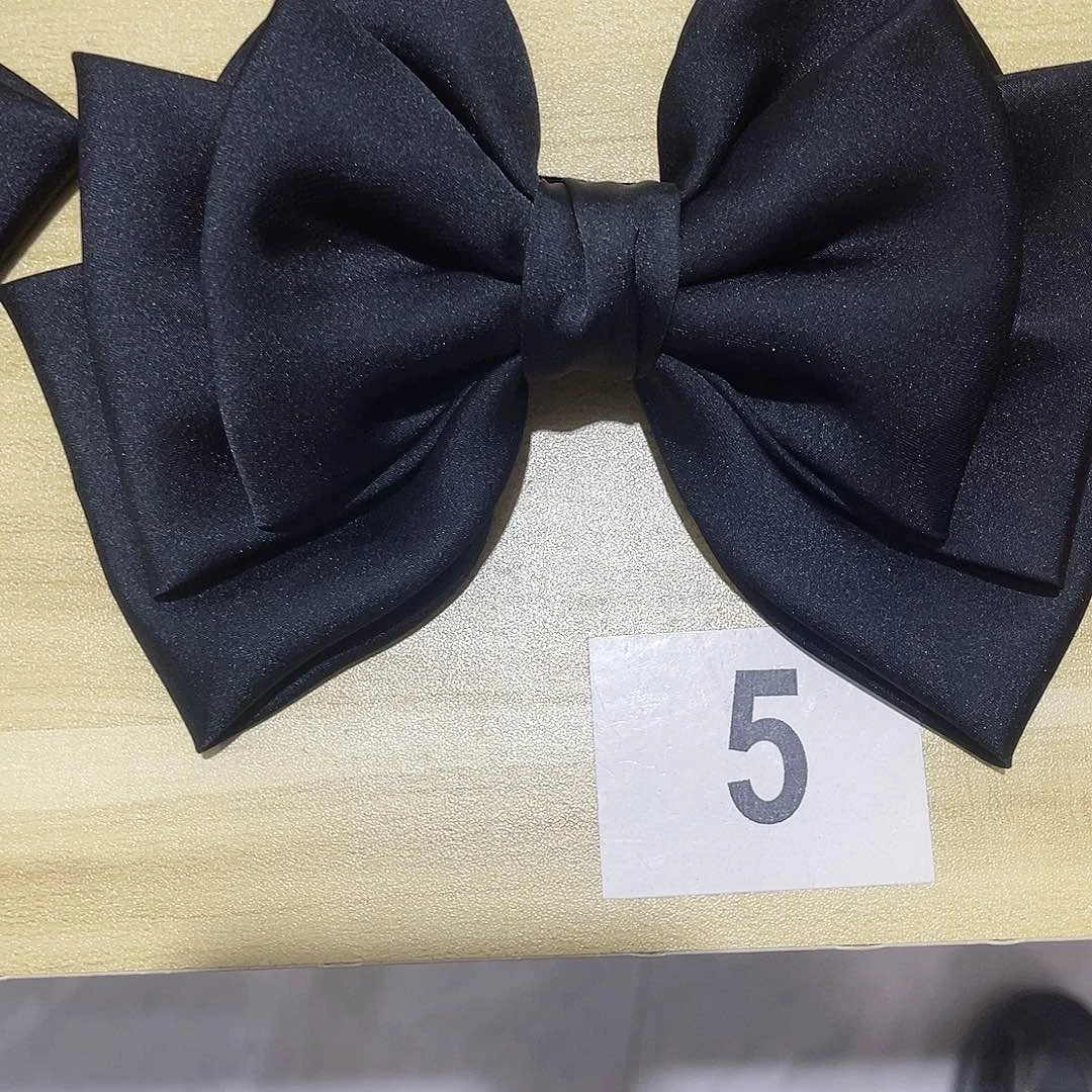 皮质铁合金蝴蝶结发夹