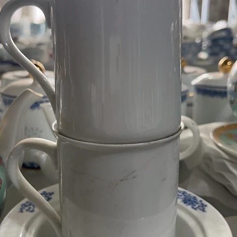 瓷其他早餐杯两个