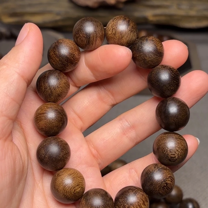 手串沉香越南芽庄白棋楠金丝料限量款1.6