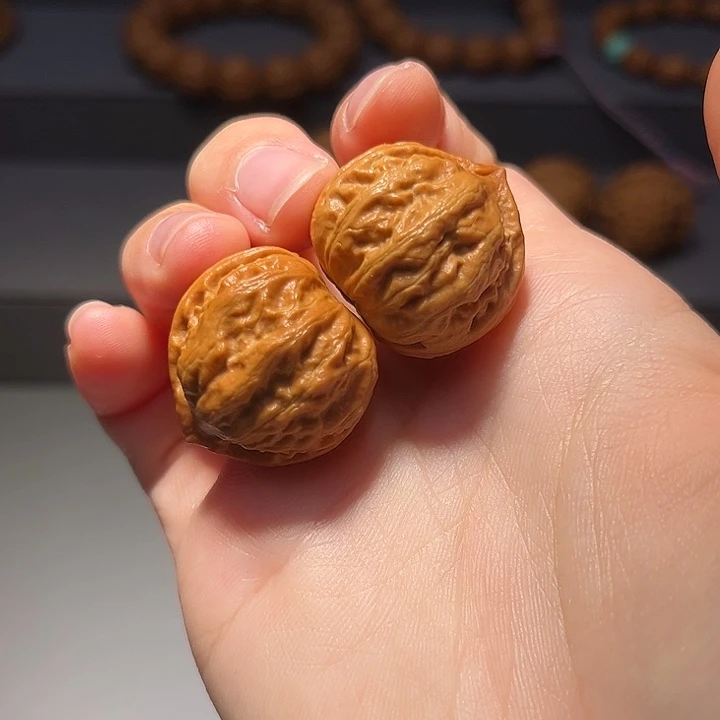 把件文玩核桃黄金豆871
