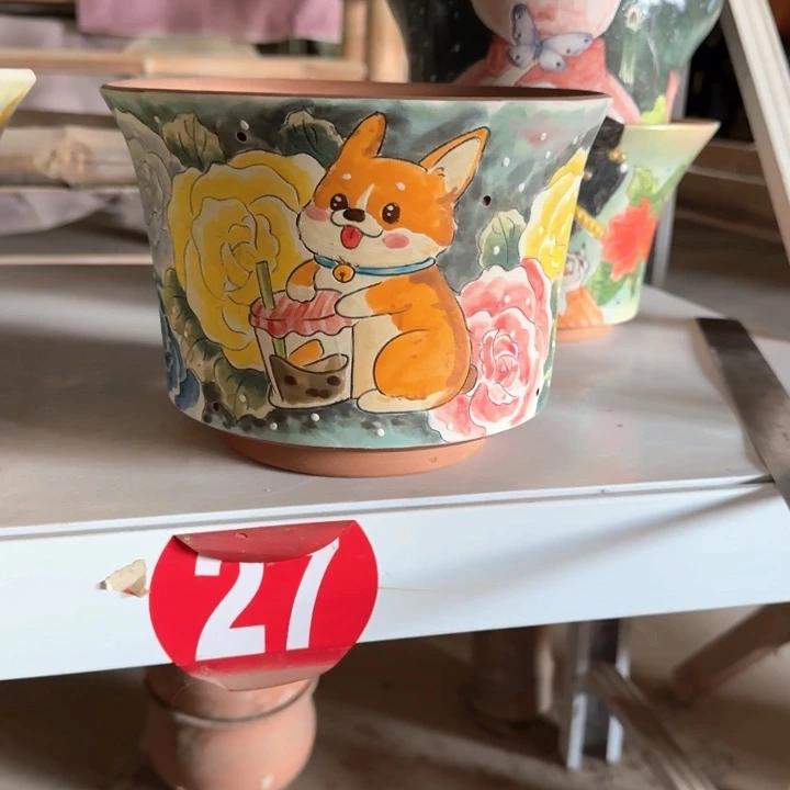 龘***贸花盆紫砂景德镇陶瓷