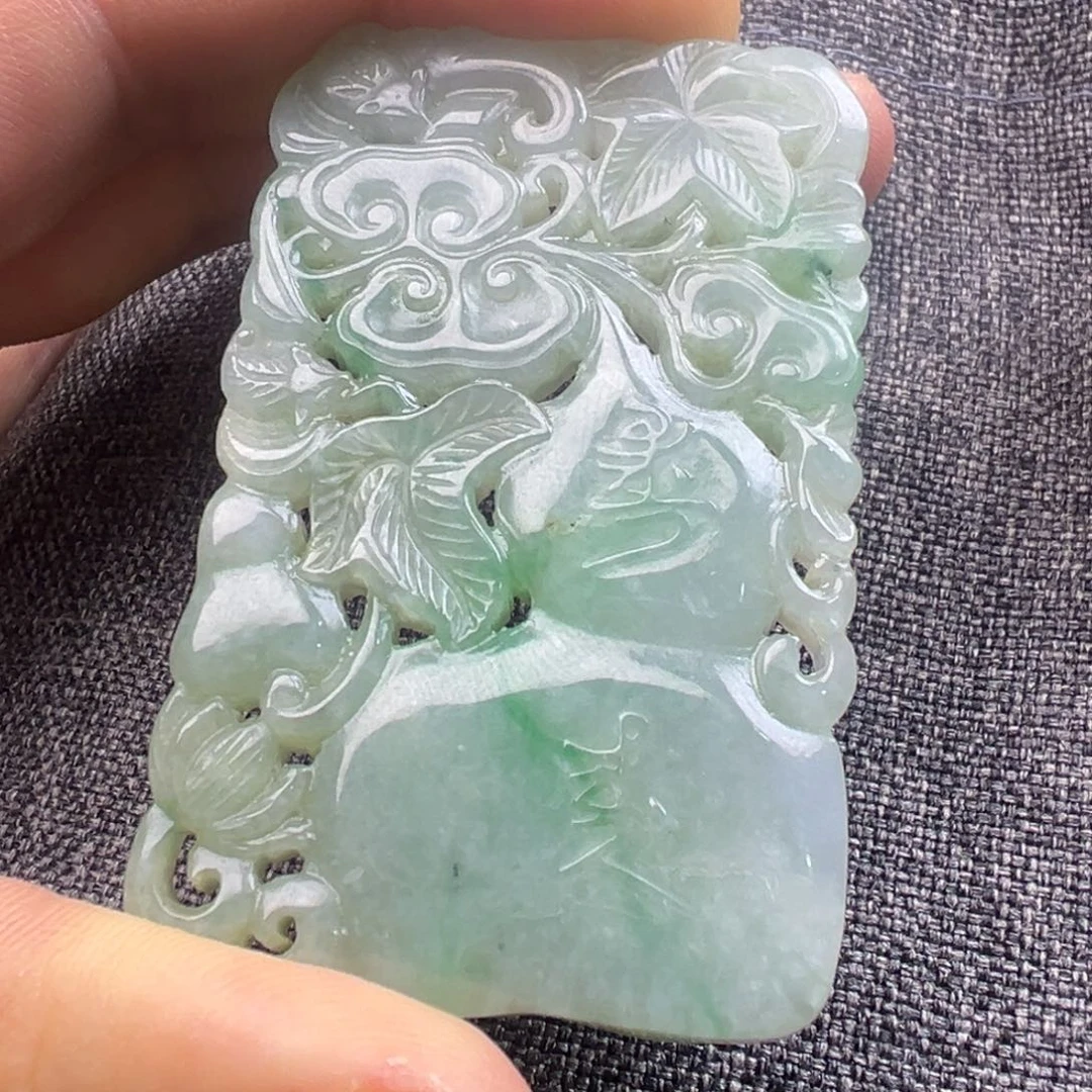 翡翠未镶嵌颈饰666999