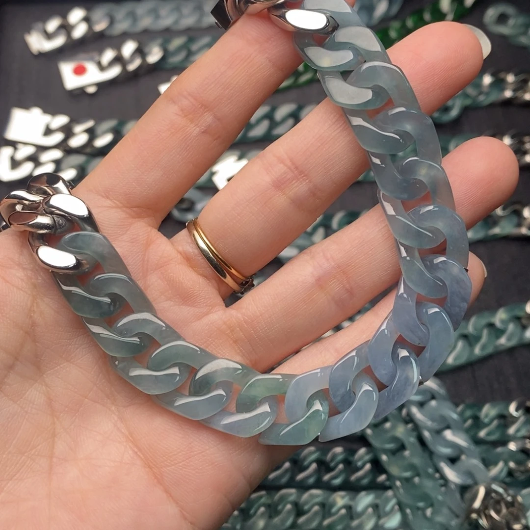 享***情翡翠未镶嵌手链手链10001