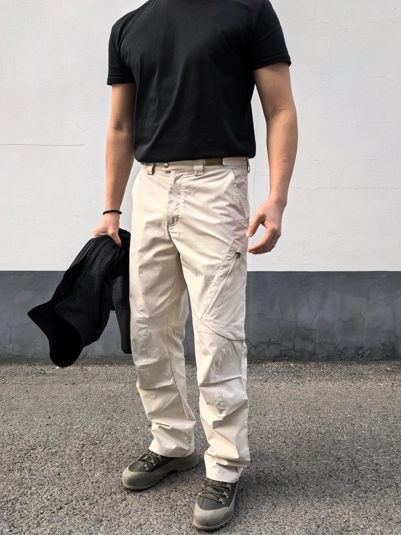 SOS户外战术松紧调节工装裤多口袋立裁拼接直筒裤宽松伞兵休闲裤