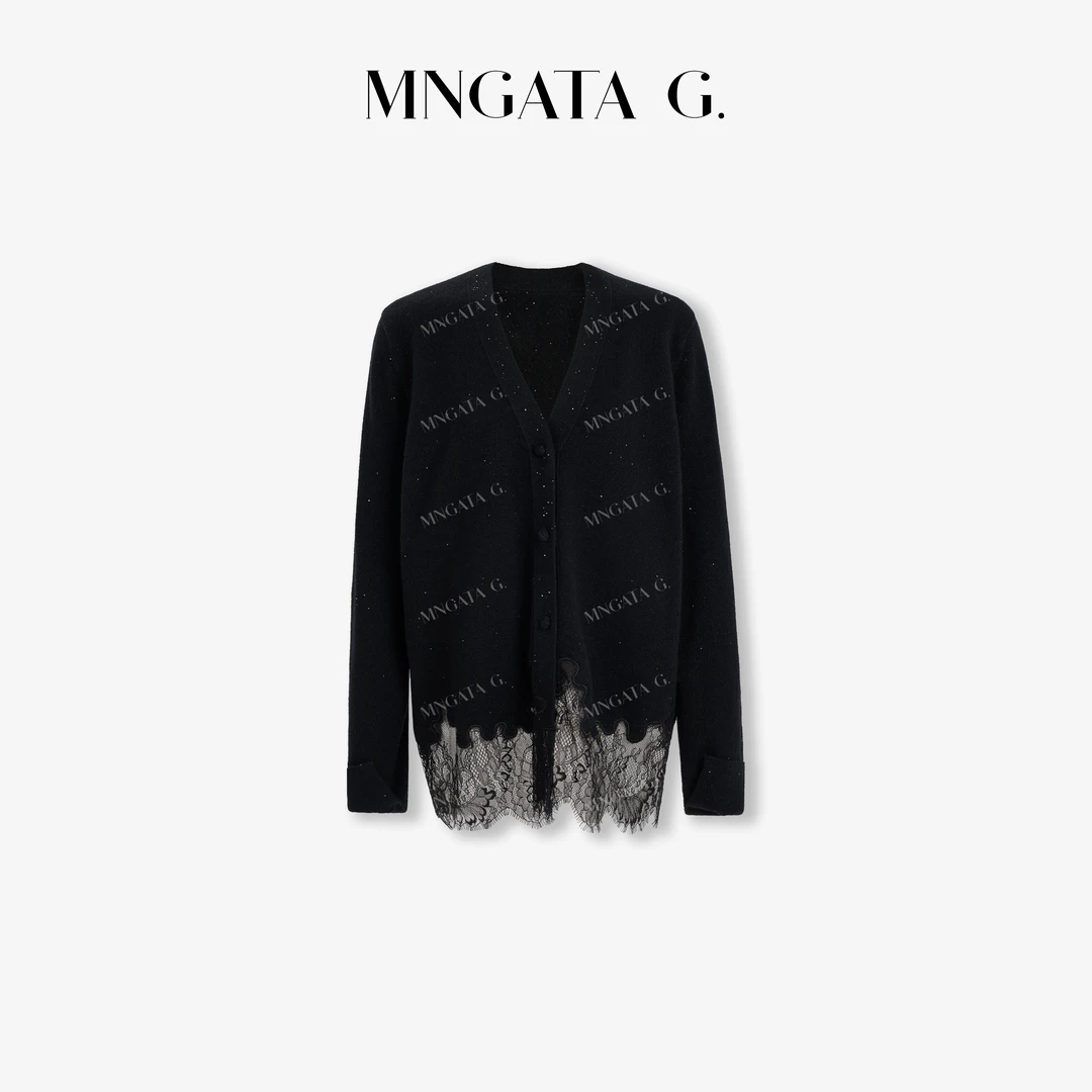 MNGATA G.宫小妍【绵羊毛·星辰】绵羊毛早秋新中式国风上衣5080167