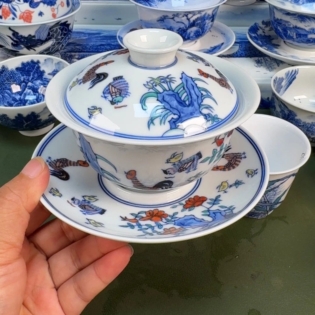 景德镇纯手绘茶具圆圆273