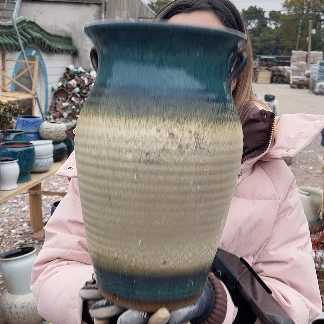 红陶王嫂花盆0214-577