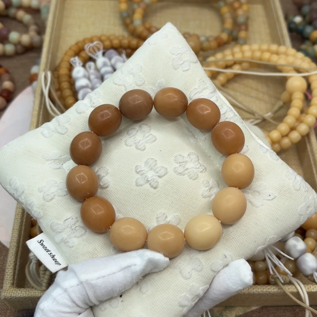 菩提根/象牙果吊坠20干磨落地果渐变鹅蛋默认瑕519