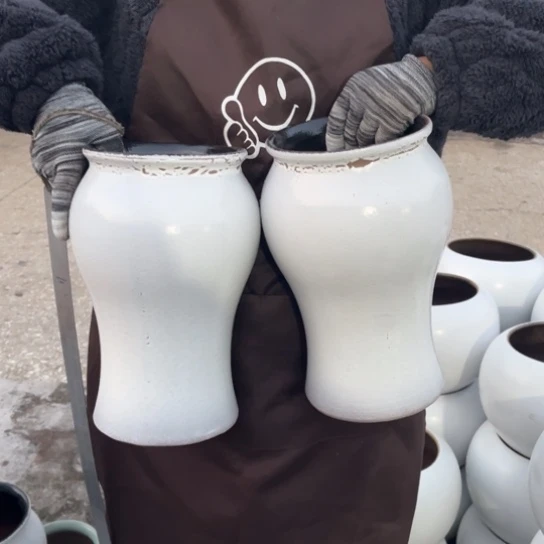 红陶口15高29瑕疵