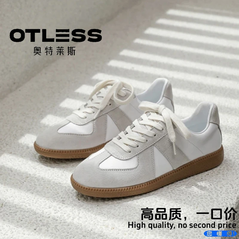 OTLESS/奥特莱斯经典款德训鞋复古男女款情侣百搭增高休闲运动鞋