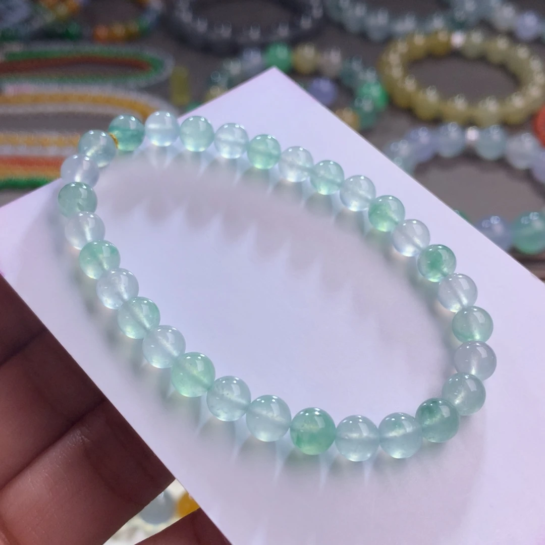 翡翠未镶嵌手链卡6